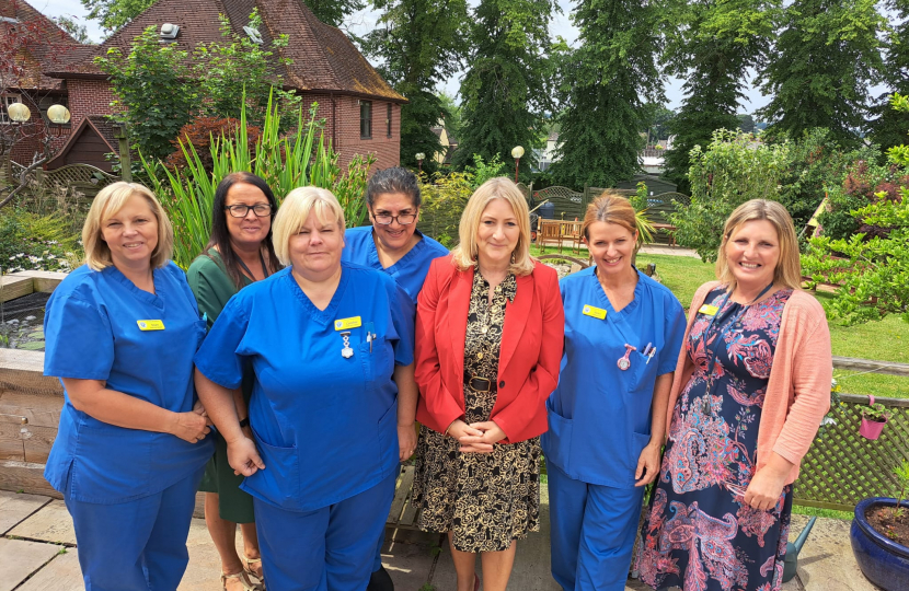 Suzanne with Hospice Nurses